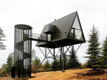 Une maison originale à Pan tretopphytter au Norvège