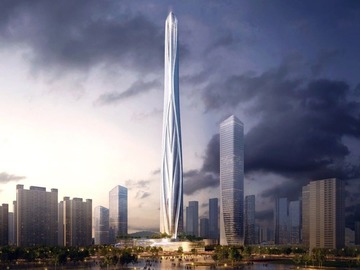 مشروع صيني لبناء ثاني أعلى ناطحة سحاب في العالم سيصل ارتفاعها إلى 700 متراً