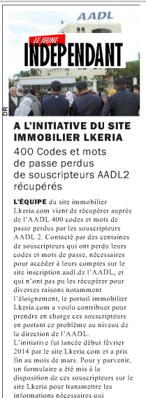 article jeune indépendant