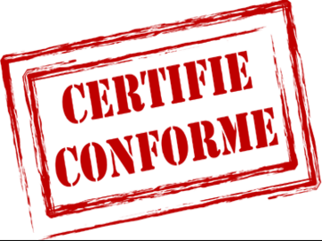 Certificat de conformité Algérie