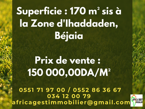 vente terrain bejaia