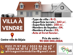 vente villa bejaia