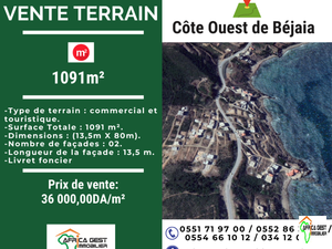 vente terrain bejaia