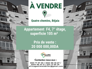 vente appartement bejaia