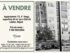 vente appartement