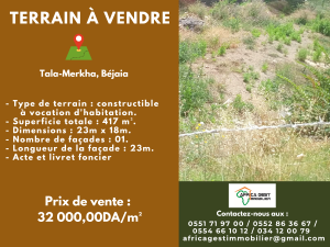 annonce Terrain