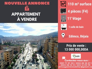 vente appartement bejaia