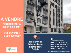 vente appartement bejaia