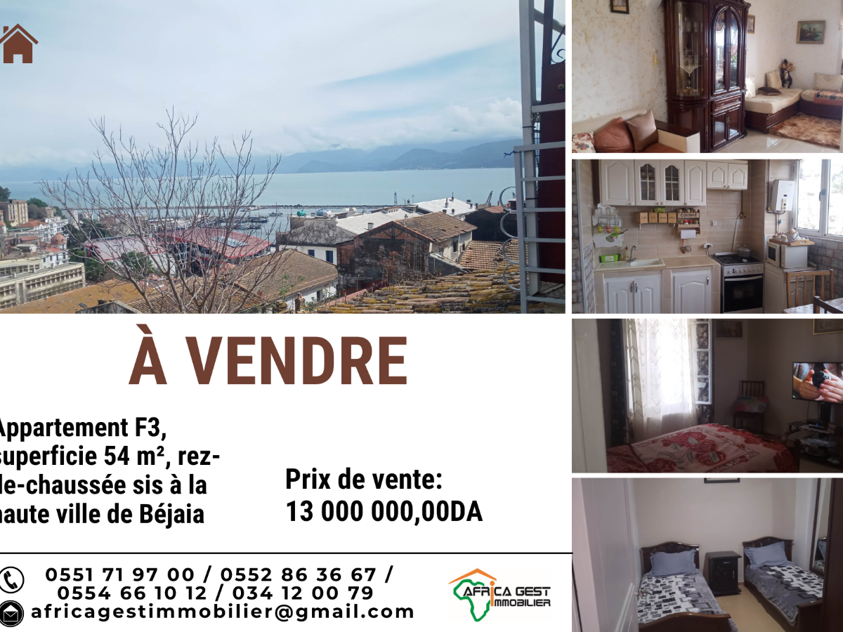  Vente  Appartement Béjaia à Béjaïa